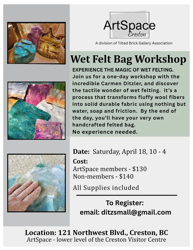 Wet Felt Bag Workshop