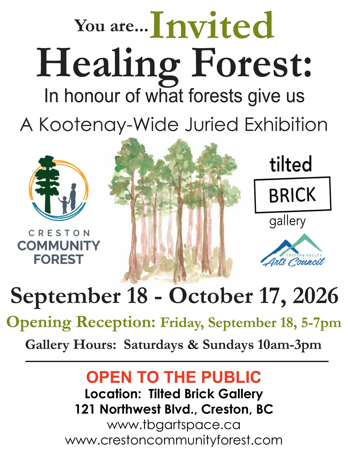 Healing Forest: In Honour of What Forests give us by Kootenay wide artists